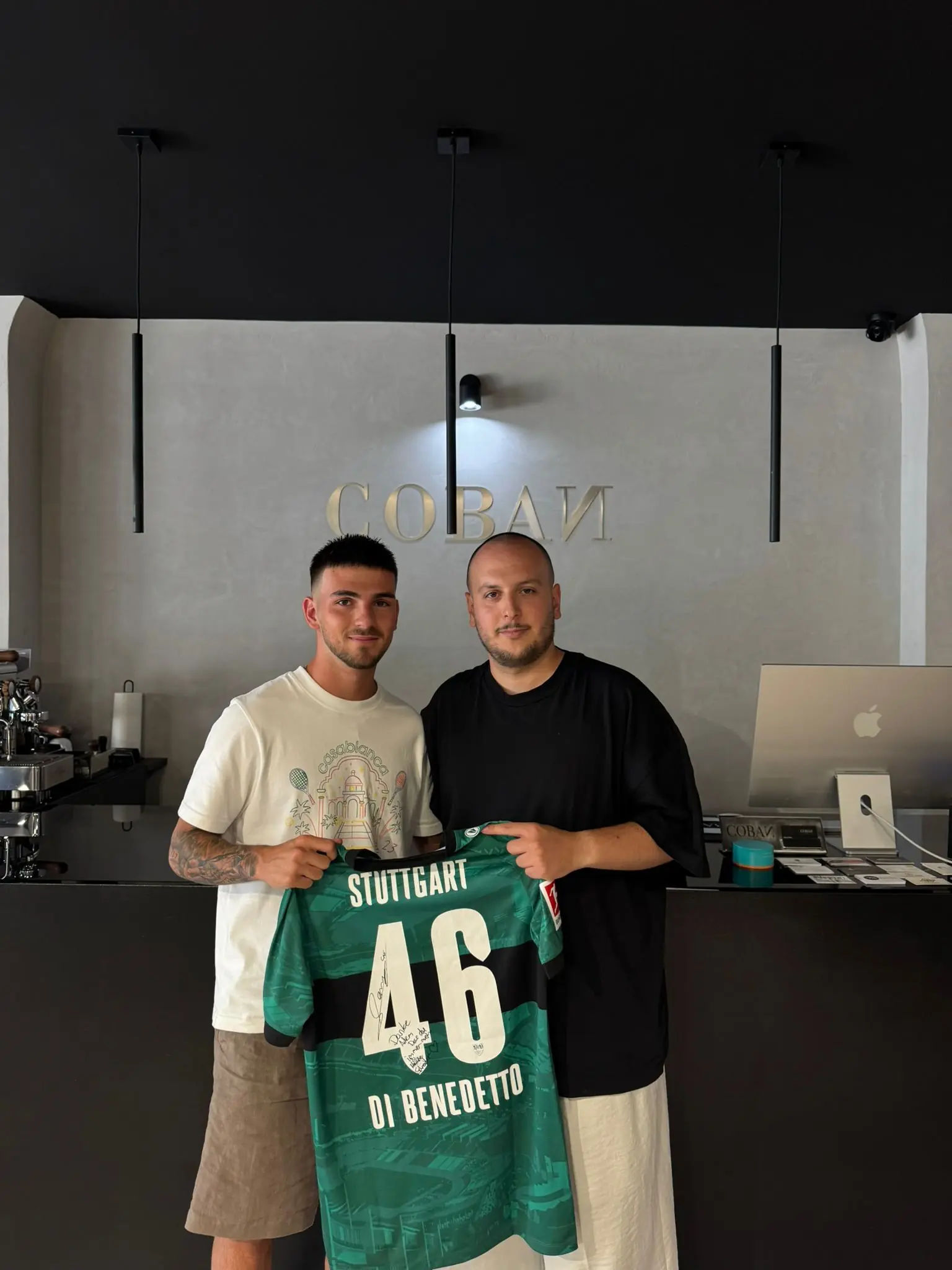 COBAN STUDIO mit Fußballer: Samuele Di Benedetto